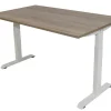 euroseats Bureau Rechthoekig Robson Eiken T-Voet 1.600 (B) x 800 (D) x 865 (H) mm Metaal