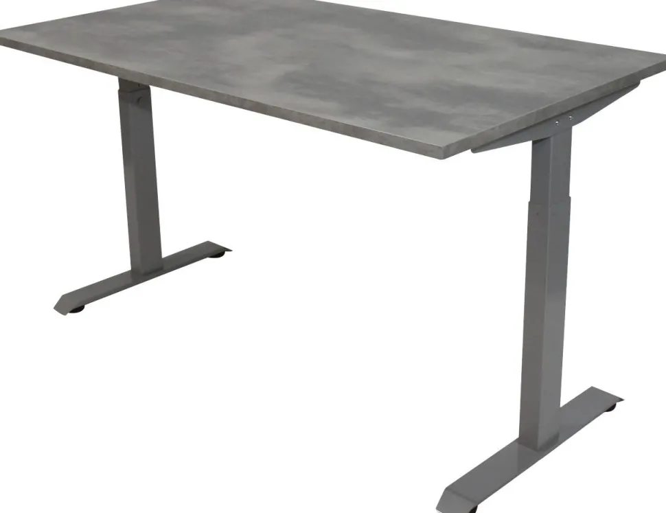 euroseats Bureau Rechthoekig Oxyd Beton T-Voet 1.600 (B) x 800 (D) x 865 (H) mm Metaal