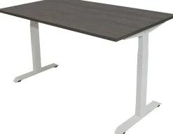 euroseats Bureau Rechthoekig Logan Eiken T-Voet 1.400 (B) x 800 (D) x 865 (H) mm Metaal