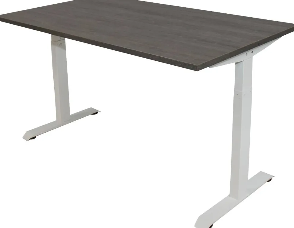 euroseats Bureau Rechthoekig Logan Eiken T-Voet 1.400 (B) x 800 (D) x 865 (H) mm Metaal