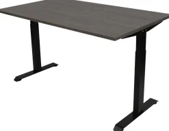 euroseats Bureau Rechthoekig Logan Eiken T-Voet 1.200 (B) x 800 (D) x 865 (H) mm Metaal