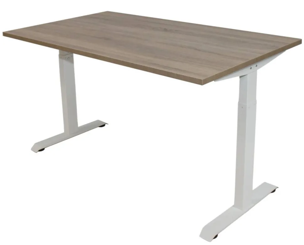 euroseats Bureau Rechthoekig Robson Eiken T-Voet 1.400 (B) x 800 (D) x 865 (H) mm Metaal