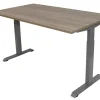euroseats Bureau Rechthoekig Robson Eiken T-Voet 1.600 (B) x 800 (D) x 865 (H) mm Metaal