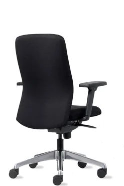 euroseats Bureaustoel Stof Zwart 495 x 1100 mm