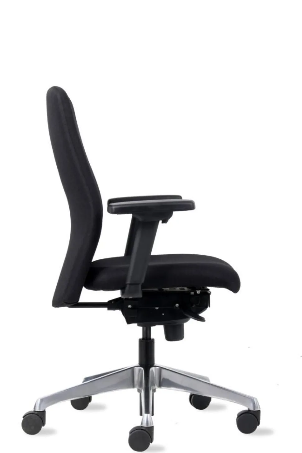 euroseats Bureaustoel Stof Zwart 495 x 1100 mm
