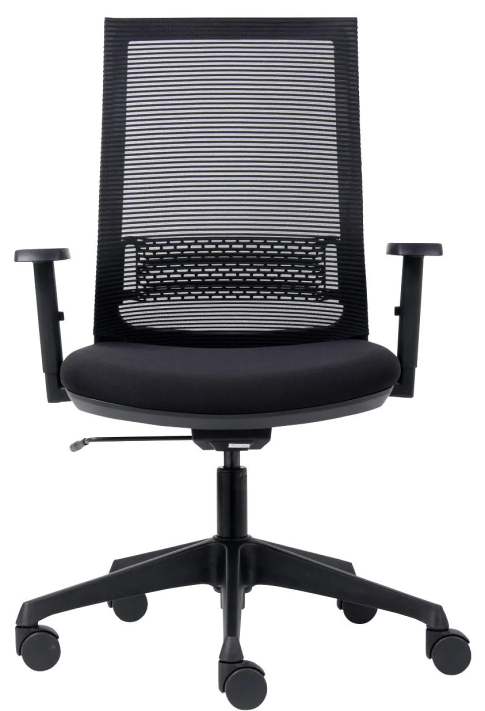 euroseats Canillo Bureaustoel Synchroonmechanisme Stof, mesh 3D armleuning In hoogte verstelbare zitting Zwart 100 kg