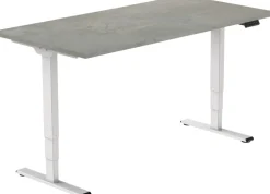 euroseats Economy Zit-sta-bureau Rechthoekig Oxyd Beton T-Voet 1.400 (B) x 800 (D) x 1.275 (H) mm Metaal