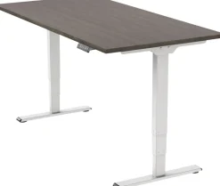 euroseats Economy Zit-sta-bureau Rechthoekig Logan Eiken T-Voet 1.400 (B) x 800 (D) x 1.275 (H) mm Metaal