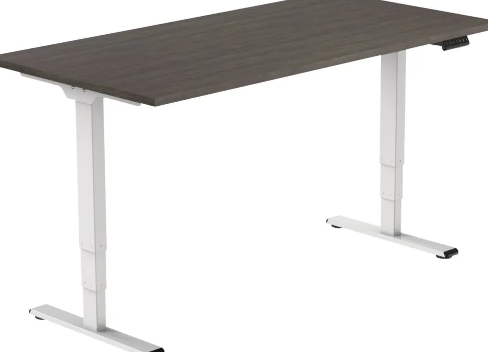 euroseats Economy Zit-sta-bureau Rechthoekig Logan Eiken T-Voet 1.400 (B) x 800 (D) x 1.275 (H) mm Metaal