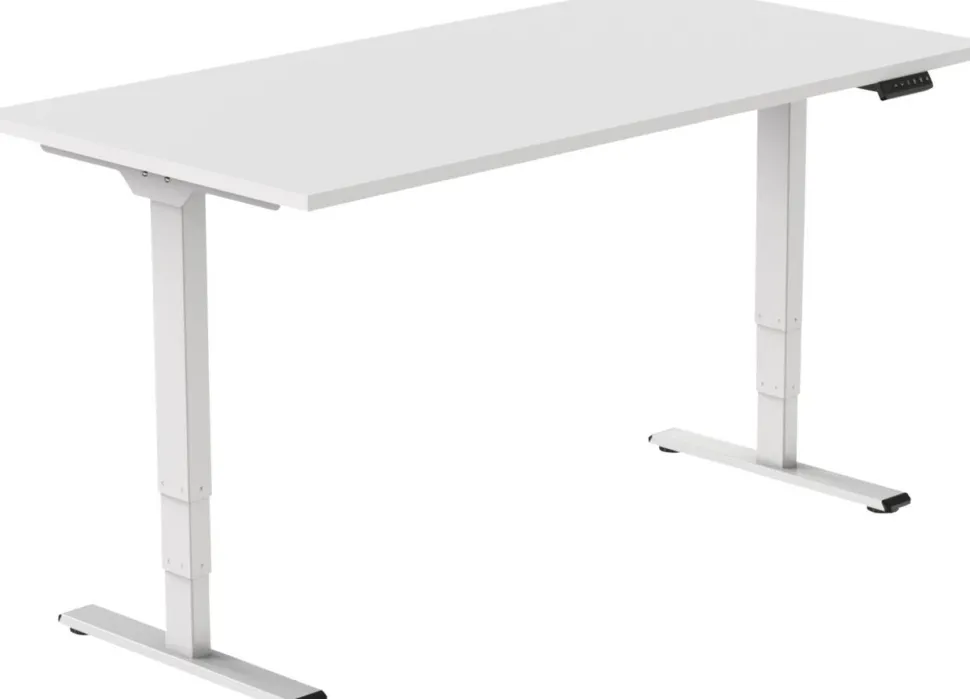 euroseats Economy Zit-sta-bureau Rechthoekig T-Voet 1.400 (B) x 800 (D) x 1.275 (H) mm Metaal