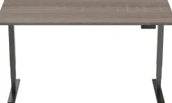 euroseats Economy Zit-sta-bureau Rechthoekig Robson Eiken T-Voet 1.600 (B) x 800 (D) x 1.275 (H) mm Metaal