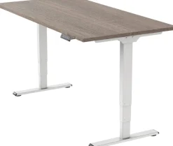 euroseats Economy Zit-sta-bureau Rechthoekig Robson Eiken T-Voet 1.400 (B) x 800 (D) x 1.275 (H) mm Metaal