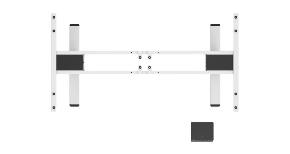 euroseats Economy Zit-sta-frame Rechthoekig T-Voet 800 mm (D) x 1.250 mm (H) Metaal