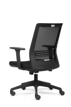 euroseats Evora Bureaustoel Basis mechanisme Stof In hoogte verstelbare armleuning In hoogte verstelbare zitting Zwart 80 kg 660 x 690 x 1.060 mm