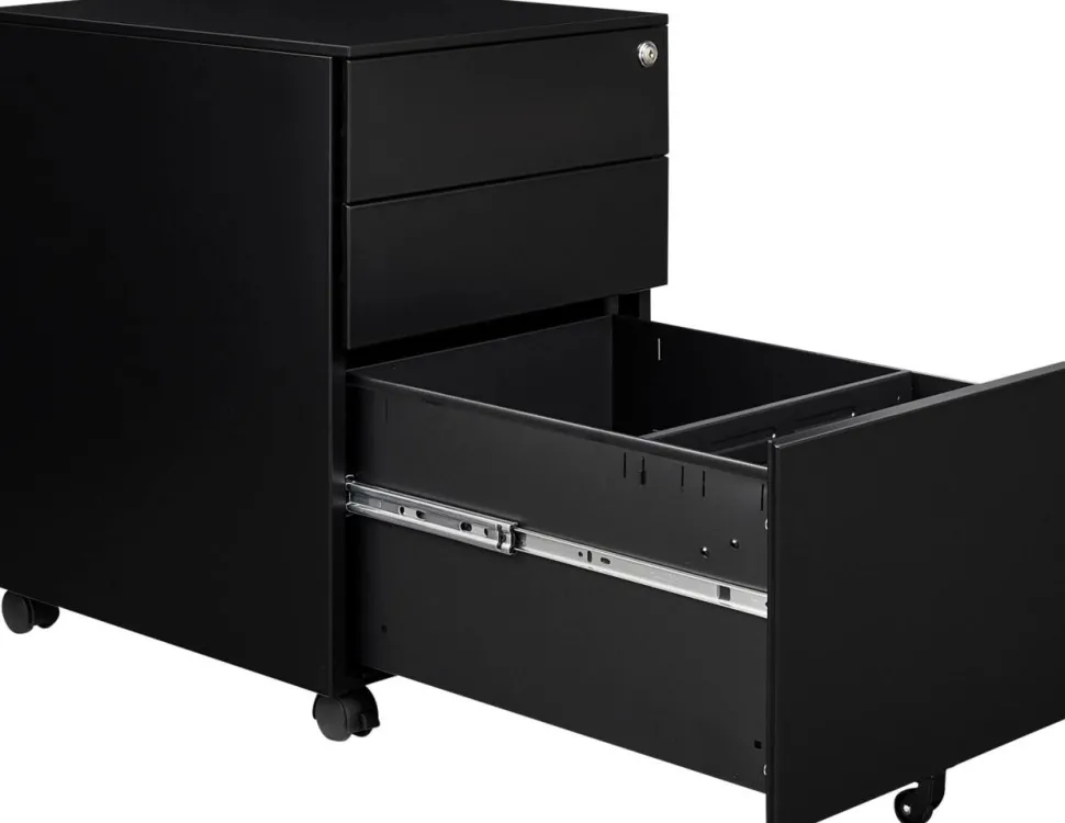 euroseats Mobiel ladeblok Rechthoekig 3 Lades 390 (B) x 500 (D) x 600 (H) mm Metaal