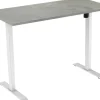 euroseats 1-Motor Zit-sta-bureau Rechthoekig Oxyd Beton T-Voet 1.400 (B) x 800 (D) x 1.235 (H) mm Metaal