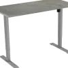 euroseats 1-Motor Zit-sta-bureau Rechthoekig Oxyd Beton T-Voet 1.600 (B) x 800 (D) x 1.235 (H) mm Metaal