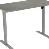 euroseats 1-Motor Zit-sta-bureau Rechthoekig Oxyd Beton T-Voet 1.200 (B) x 800 (D) x 1.235 (H) mm Metaal