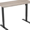 euroseats 1-Motor Zit-sta-bureau Rechthoekig Robson Eiken T-Voet 1.400 (B) x 800 (D) x 1.235 (H) mm Metaal