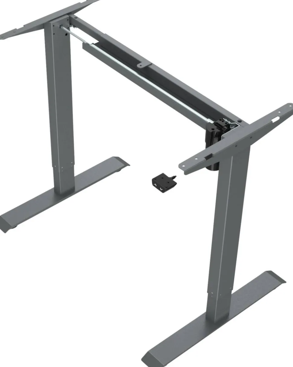 euroseats 1-Motor Zit-sta-frame Rechthoekig T-Voet 1.210 (B) x 500 (D) x 1.210 (H) mm Metaal