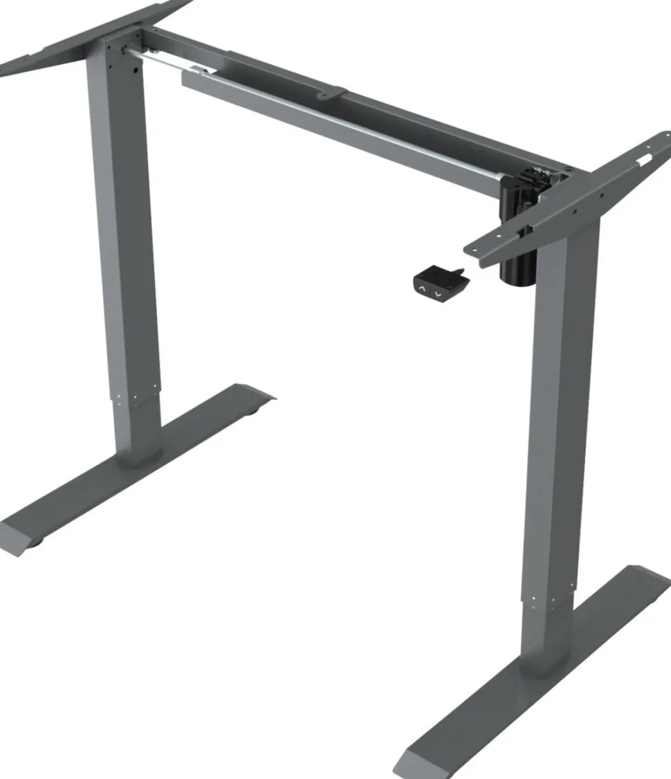 euroseats 1-Motor Zit-sta-frame Rechthoekig T-Voet 1.210 (B) x 500 (D) x 1.210 (H) mm Metaal
