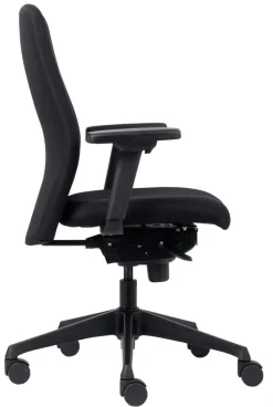 euroseats Vigo Bureaustoel Synchroonmechanisme 3D armleuning In hoogte verstelbare zitting Zwart 100 kg