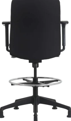 euroseats Vigo Tekenstoel Synchroonmechanisme Stof 3D armleuning Zwart 110 kg 630 x 640 x 123 mm