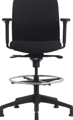 euroseats Vigo Tekenstoel Synchroonmechanisme Stof 3D armleuning Zwart 110 kg 630 x 640 x 123 mm