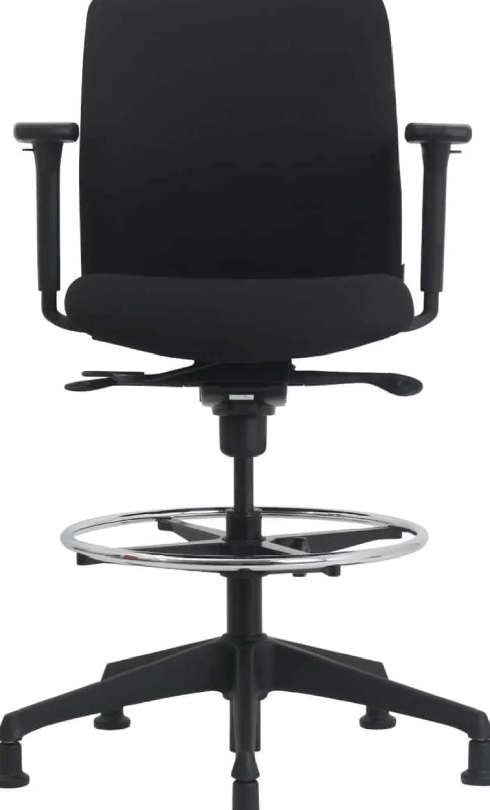 euroseats Vigo Tekenstoel Synchroonmechanisme Stof 3D armleuning Zwart 110 kg 630 x 640 x 123 mm