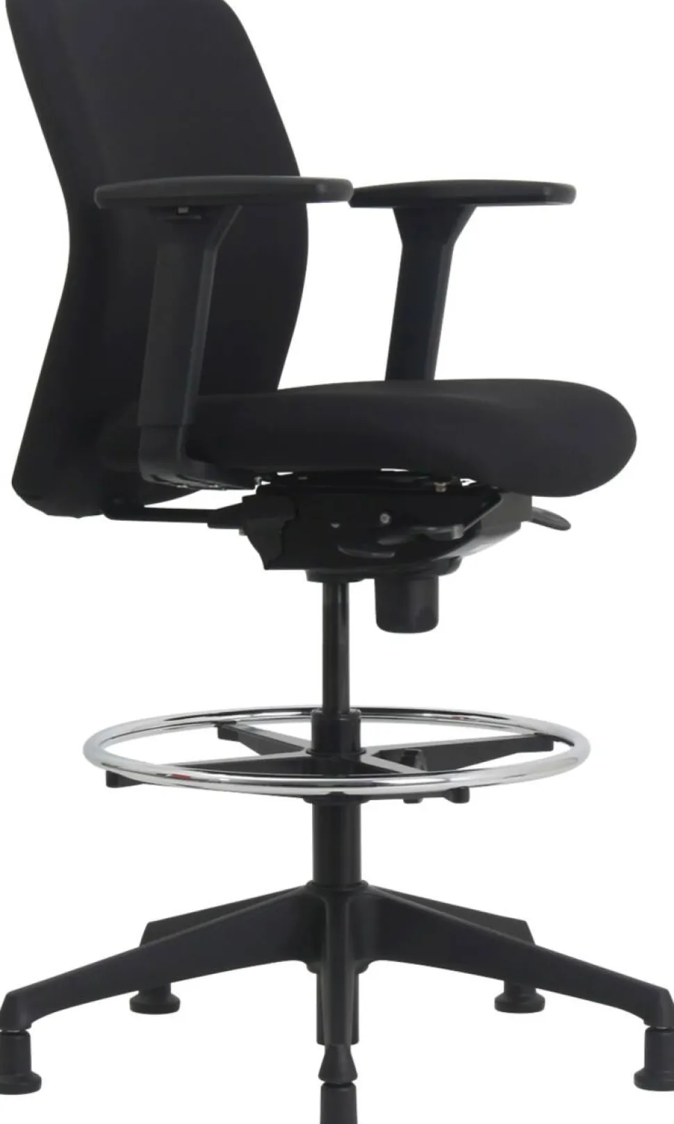 euroseats Vigo Tekenstoel Synchroonmechanisme Stof 3D armleuning Zwart 110 kg 630 x 640 x 123 mm