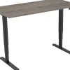 euroseats Zit-sta-bureau Rechthoekig Logan Eiken T-Voet 1.600 (B) x 800 (D) x 1.275 (H) mm Metaal