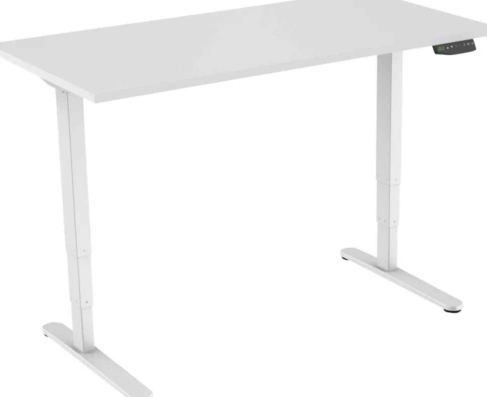 euroseats Zit-sta-bureau Rechthoekig T-Voet 1.800 (B) x 800 (D) x 1.275 (H) mm Metaal