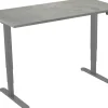 euroseats Zit-sta-bureau Rechthoekig Oxyd Beton T-Voet 1.600 (B) x 800 (D) x 1.275 (H) mm Metaal