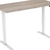 euroseats Zit-sta-bureau Rechthoekig Robson Eiken T-Voet 1.600 (B) x 800 (D) x 1.275 (H) mm Metaal
