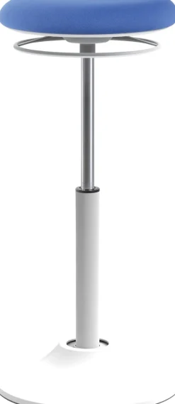 euroseats Zit-sta-kruk Stof Blauw, wit Mango