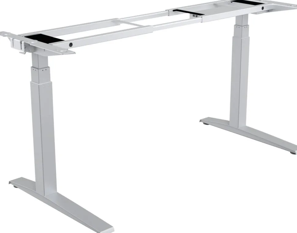 Fellowes Levado Elektrisch Hoogteverstelbaar Zit-sta-frame Rechthoekig T-Voet 1.829 (B) x 698 (D) x 1.257 (H) mm Gemelamineerde spaanplaat, PVC (Polyvinylchloride), Staal