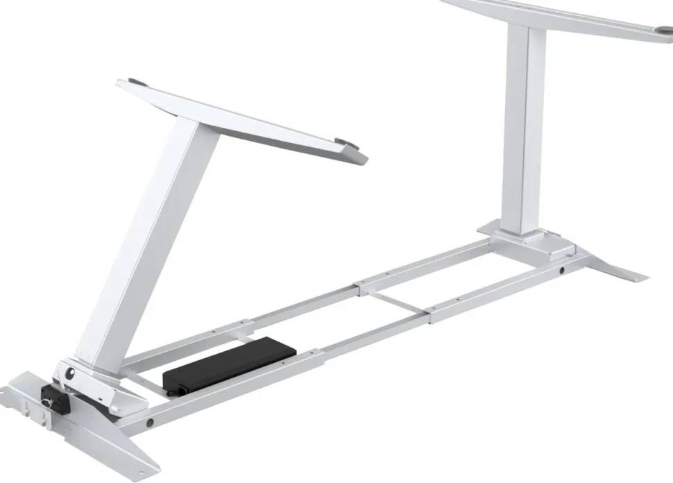 Fellowes Levado Elektrisch Hoogteverstelbaar Zit-sta-frame Rechthoekig T-Voet 1.829 (B) x 698 (D) x 1.257 (H) mm Gemelamineerde spaanplaat, PVC (Polyvinylchloride), Staal