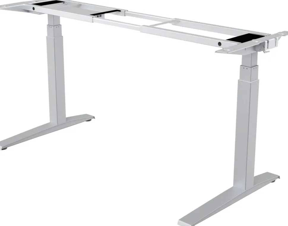 Fellowes Levado Elektrisch Hoogteverstelbaar Zit-sta-frame Rechthoekig T-Voet 1.829 (B) x 698 (D) x 1.257 (H) mm Gemelamineerde spaanplaat, PVC (Polyvinylchloride), Staal