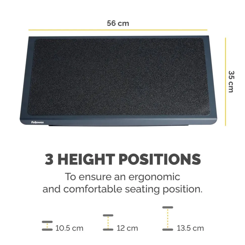 Fellowes Professional-serie Voetensteun 560 x 350 x 102 mm Zwart