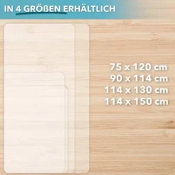 FLOORDIREKT PRO Eco Stoelmat PET (Polyetheentereftalaat) Transparant 114 x 130 cm