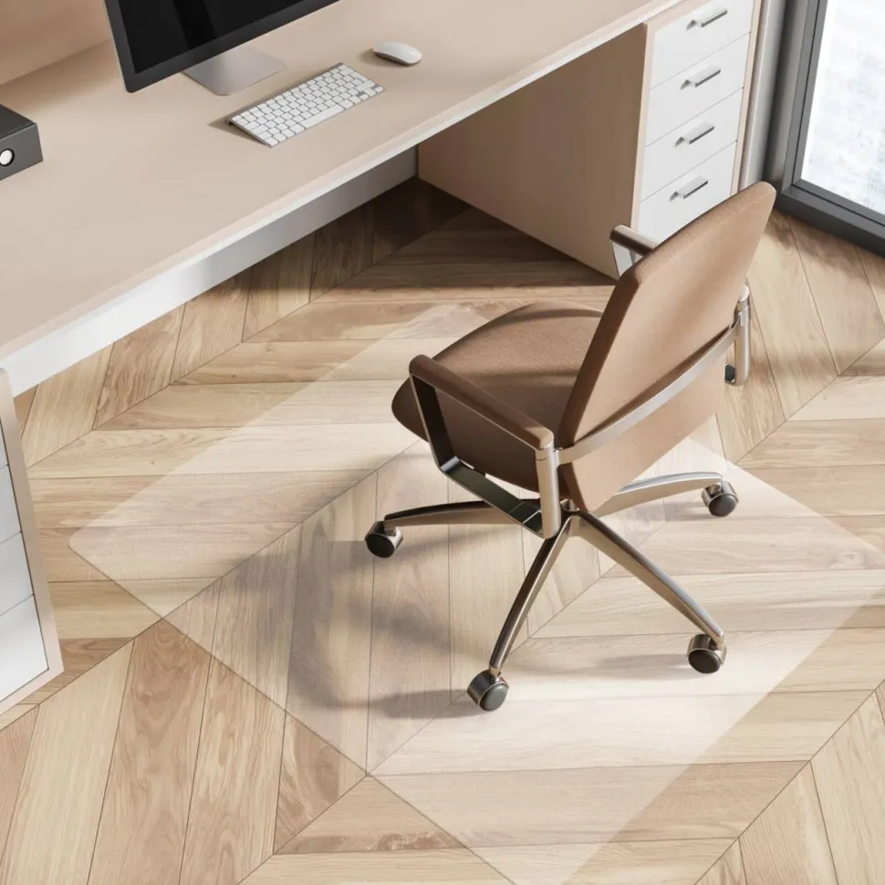 FLOORDIREKT PRO Neo Stoelmat voor harde vloeren Antislip Vinyl 90 x 120 cm