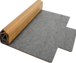 FLOORDIREKT PRO Stoelmat Bamboe, vilt Bruin 90 x 120 cm