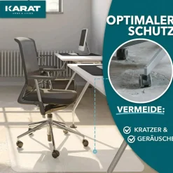 FLOORDIREKT PRO Stoelmat PC (polycarbonaat) Transparant 150 cm