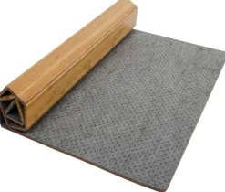 FLOORDIREKT PRO Stoelmat Bamboe, vilt Bruin 90 x 120 cm