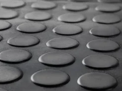 FLOORDIREKT STEP Coin Trapmat Rubber Zwart 25 x 75 cm