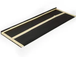 FLOORDIREKT STEP Santiago Trapmat Rubber Zwart 25 x 75 cm