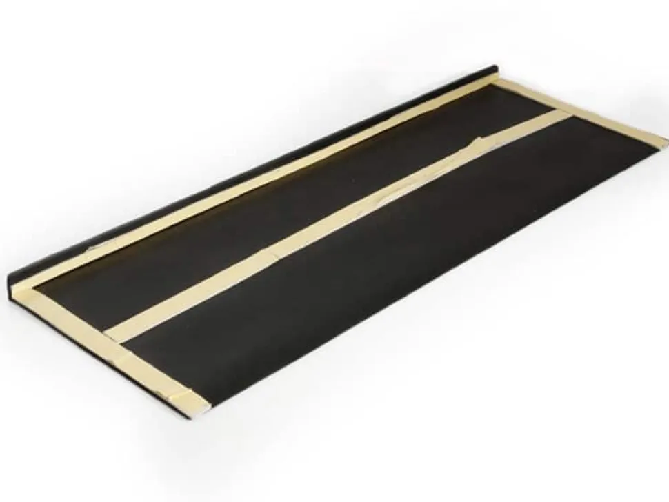 FLOORDIREKT STEP Santiago Trapmat Rubber Zwart 25 x 75 cm