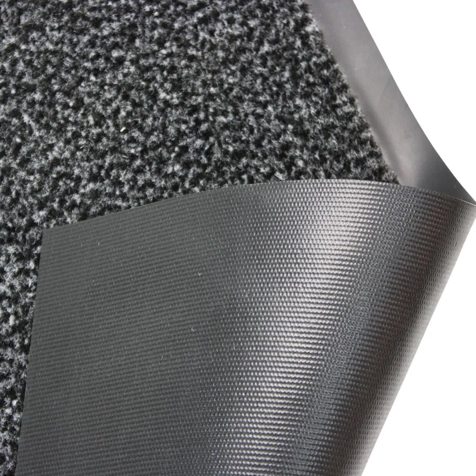 Floortex Deurmat Indoor Premium Grijs Microvezel, PP (Polypropeen), PVC (Polyvinylchloride)