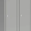 Garderobekast Metaal 2 deuren Hangslot 600 x 500 x 1.800 mm Grijs