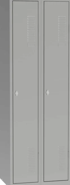 Garderobekast Metaal 2 deuren Hangslot 600 x 500 x 1.800 mm Grijs